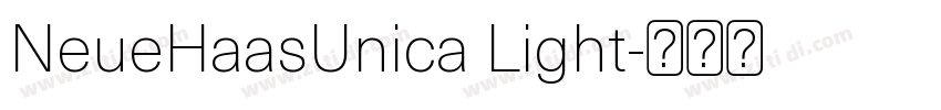 NeueHaasUnica Light字体转换